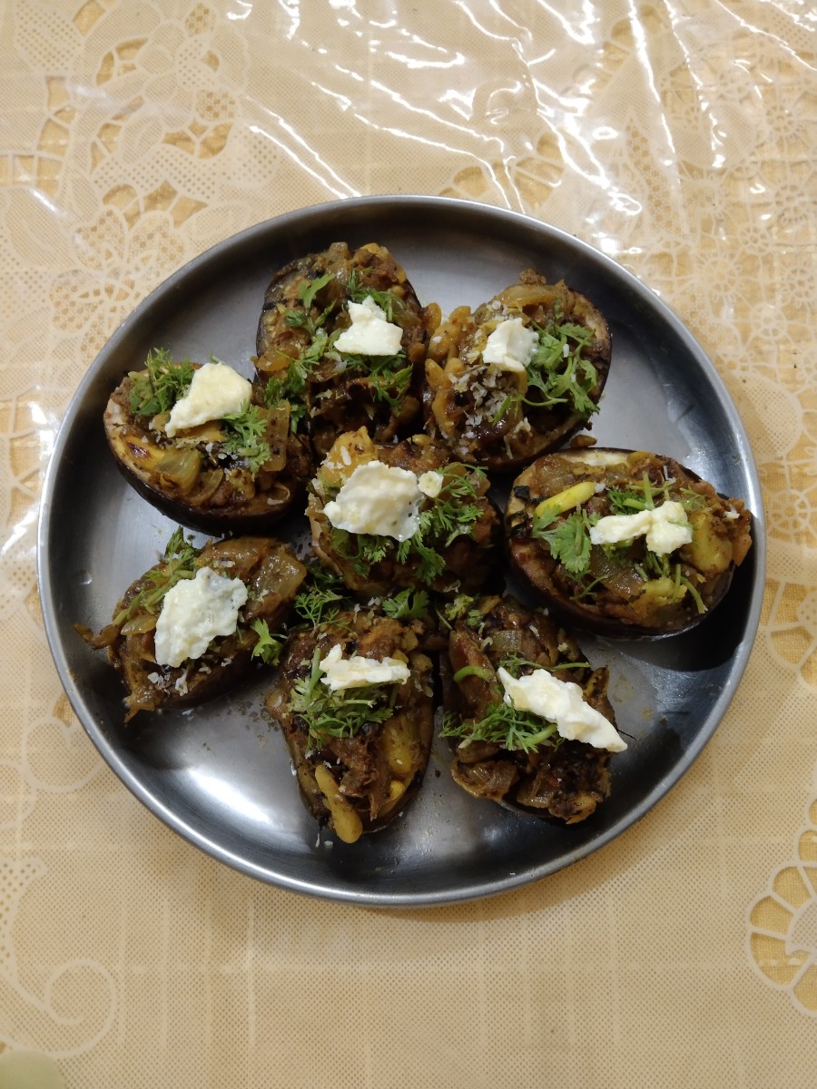 Recipe of Delicious Brinjal Stuffed Cups