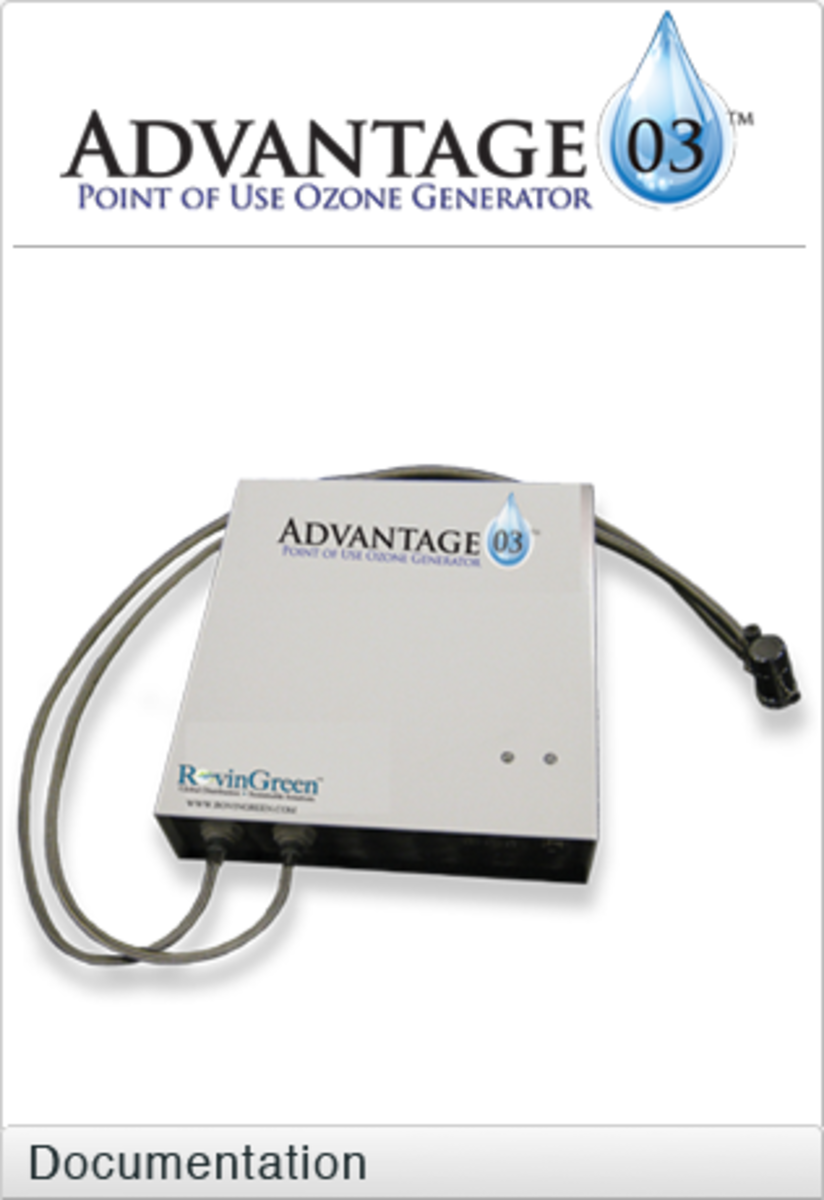 Point of use ozone generator - small and compact, great for home food sanitizing and also provide the purest water with ozone regulated by smart technology and carbon filters