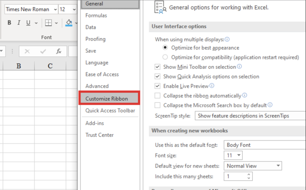 How to Add the Draw Tab in MS Excel TurboFuture