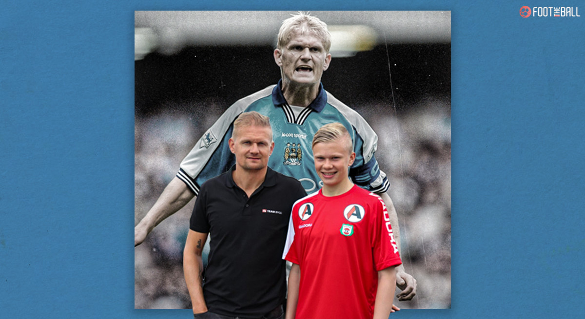 Alfie Haaland (Left) with a young Erling Haaland (Right). 