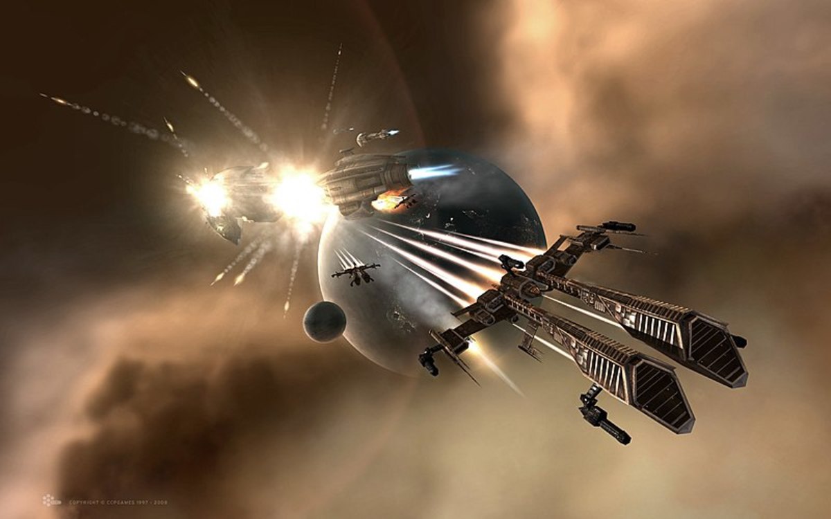 You'll need a lot of in-game currency to complete with the veteran players of EVE Online.