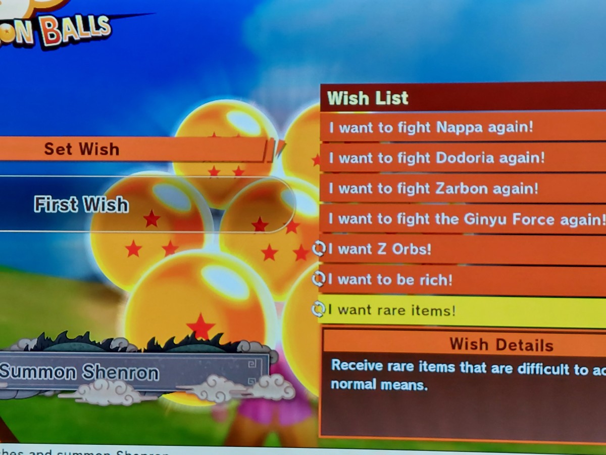 Dragon Balls Wishes in Dragonball Z Kakarot - HubPages