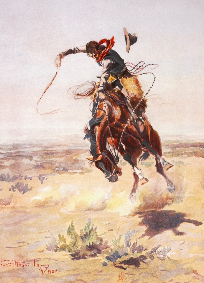 "A Bad Hoss", 1904, Charles Marion Russell