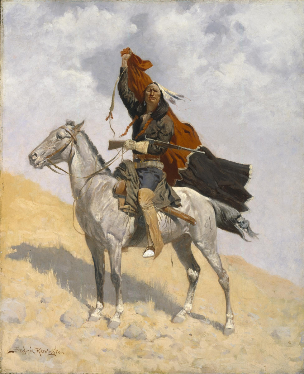 Frederic Remington, "The Blanket Signal," 1894/1898, Google Art Project