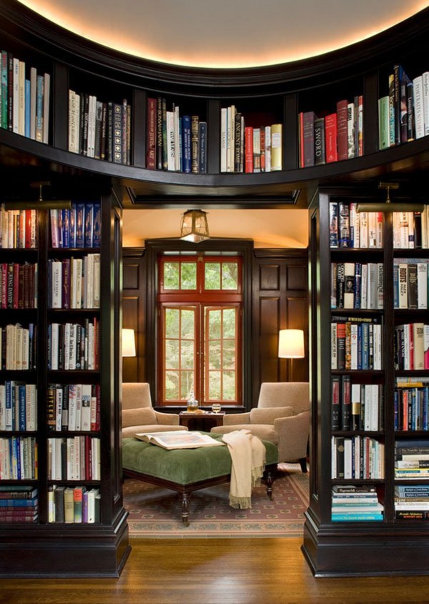 Home library design