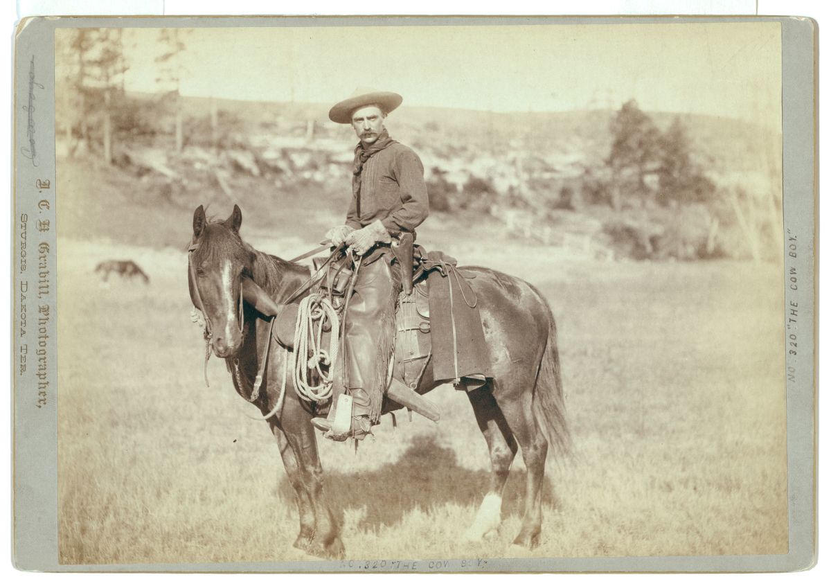 "The Cow Boy" by J.C.H. Grabill, photographer, Sturgis, Dakota Territory circa 1888