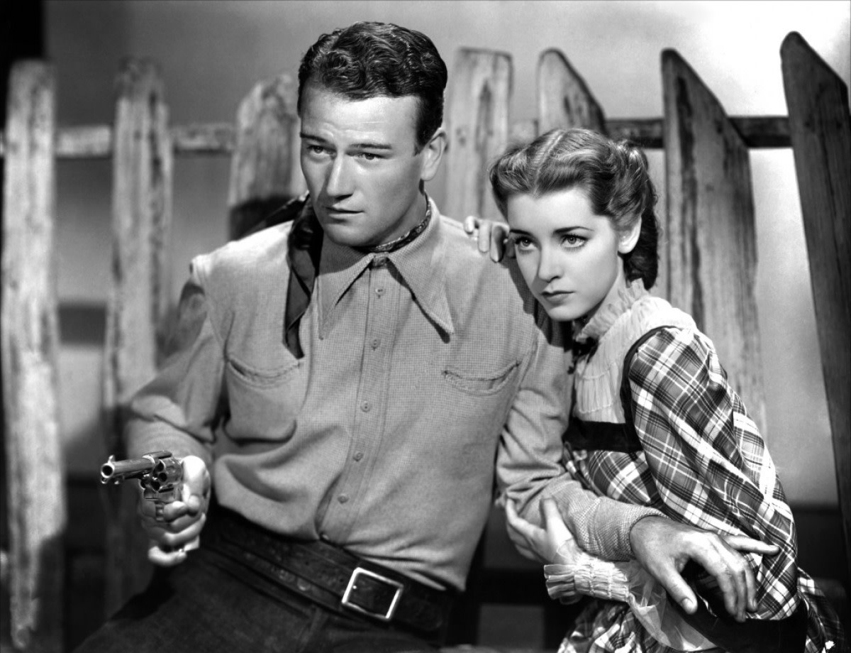  John Wayne & Marsha Hunt in Born to the West aka Hell Town (1937)
