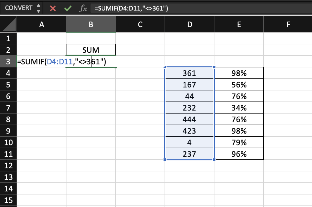 Using the SUMIF Function in Excel - 64