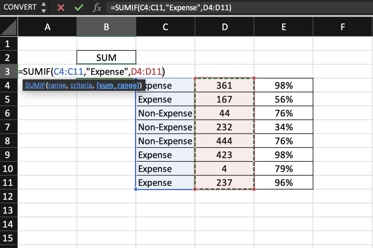 Using the SUMIF Function in Excel - 64
