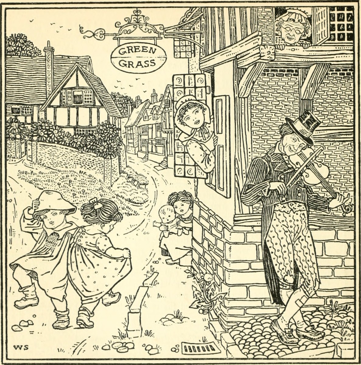 Children's Singing Games, book cover from 1900