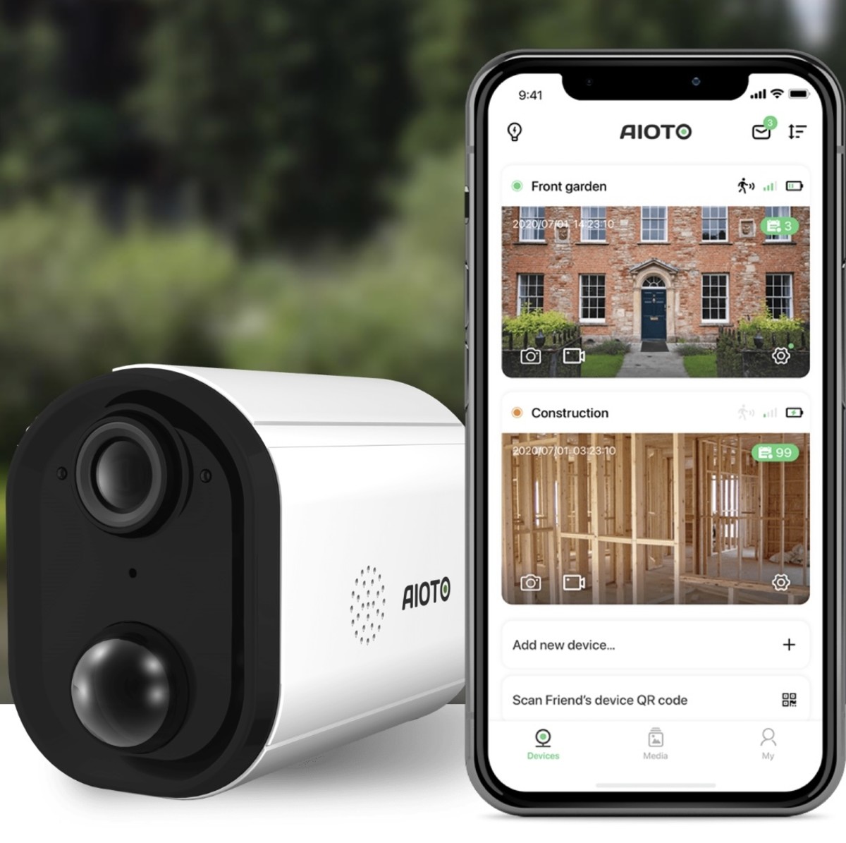 AIOTO GO  the Wireless Outdoor AI Security Camera - 60