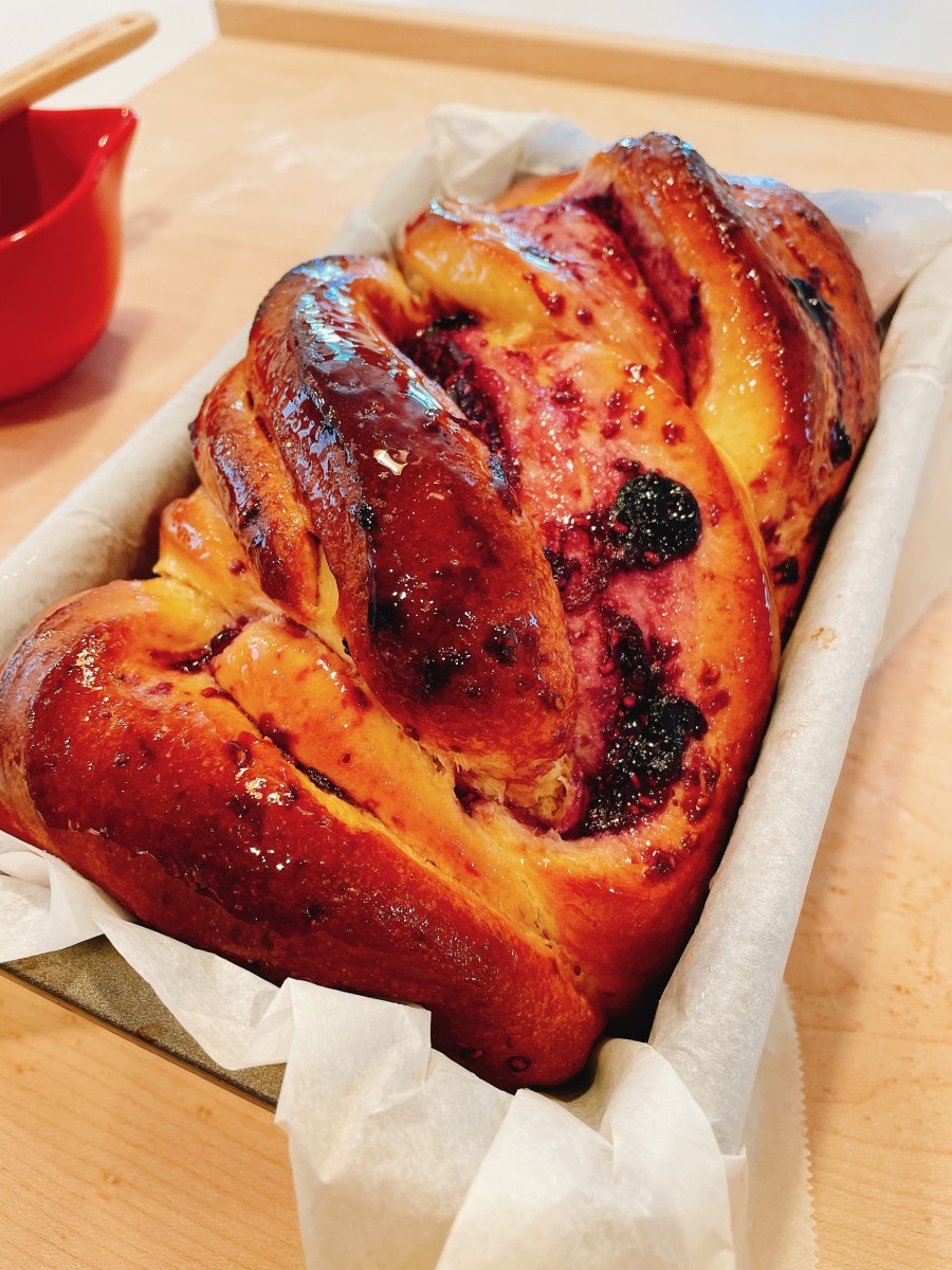 Delicious Raspberry and Blueberry Babka (With Photo Tutorial)