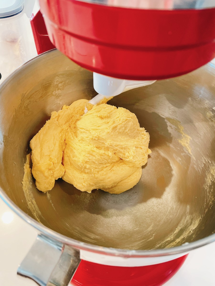 Continue kneading the dough for a further 5 – 15 minutes.