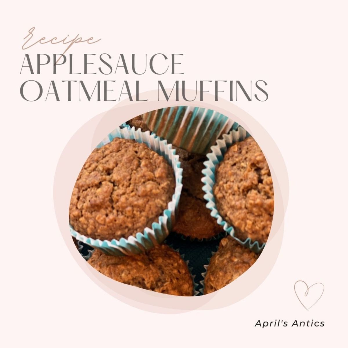 Applesauce oatmeal muffins