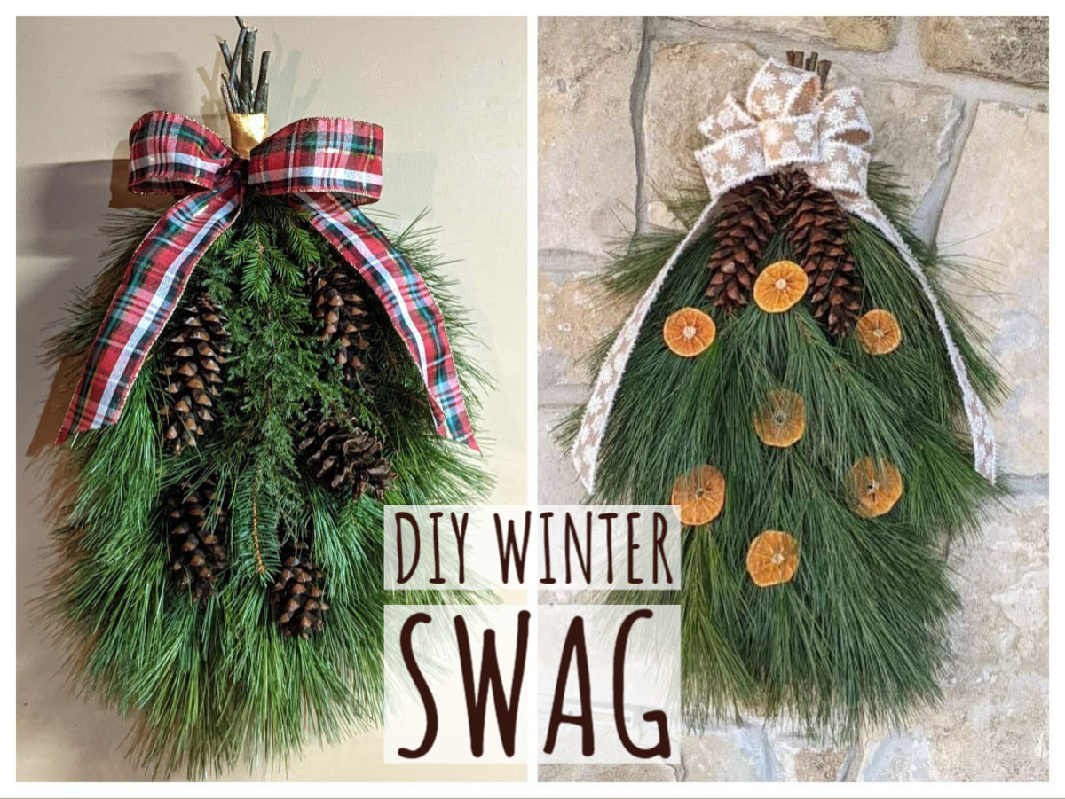 If you want an alternative to the traditional wreath this year, consider a swag.