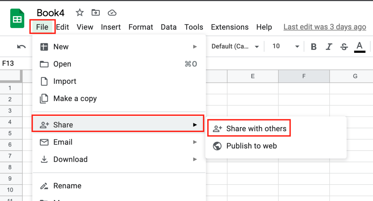 How To Share Google Sheets TurboFuture