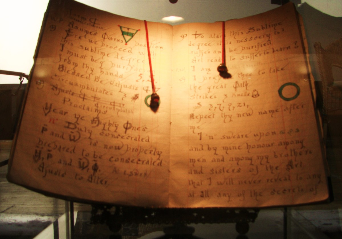 One of the Book of Shadows owned by Gerald Gardner, left in his will to Doreen Valiente, and through her to John Belham-Payne.