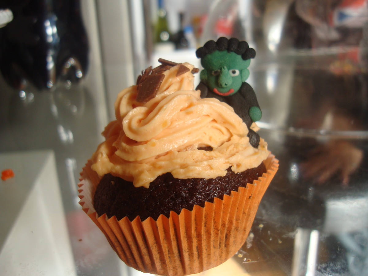 Zombie cupcake