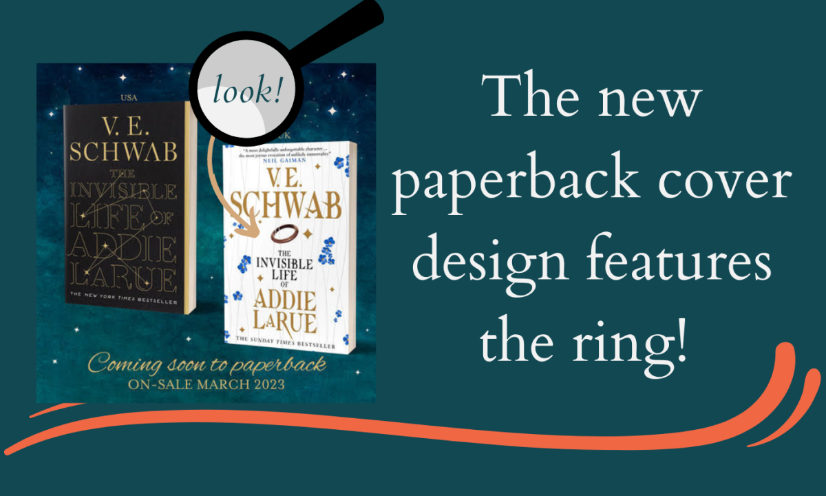 The ring is important enough to be front and center in the cover design of the new paperback edition, out in March 2023.