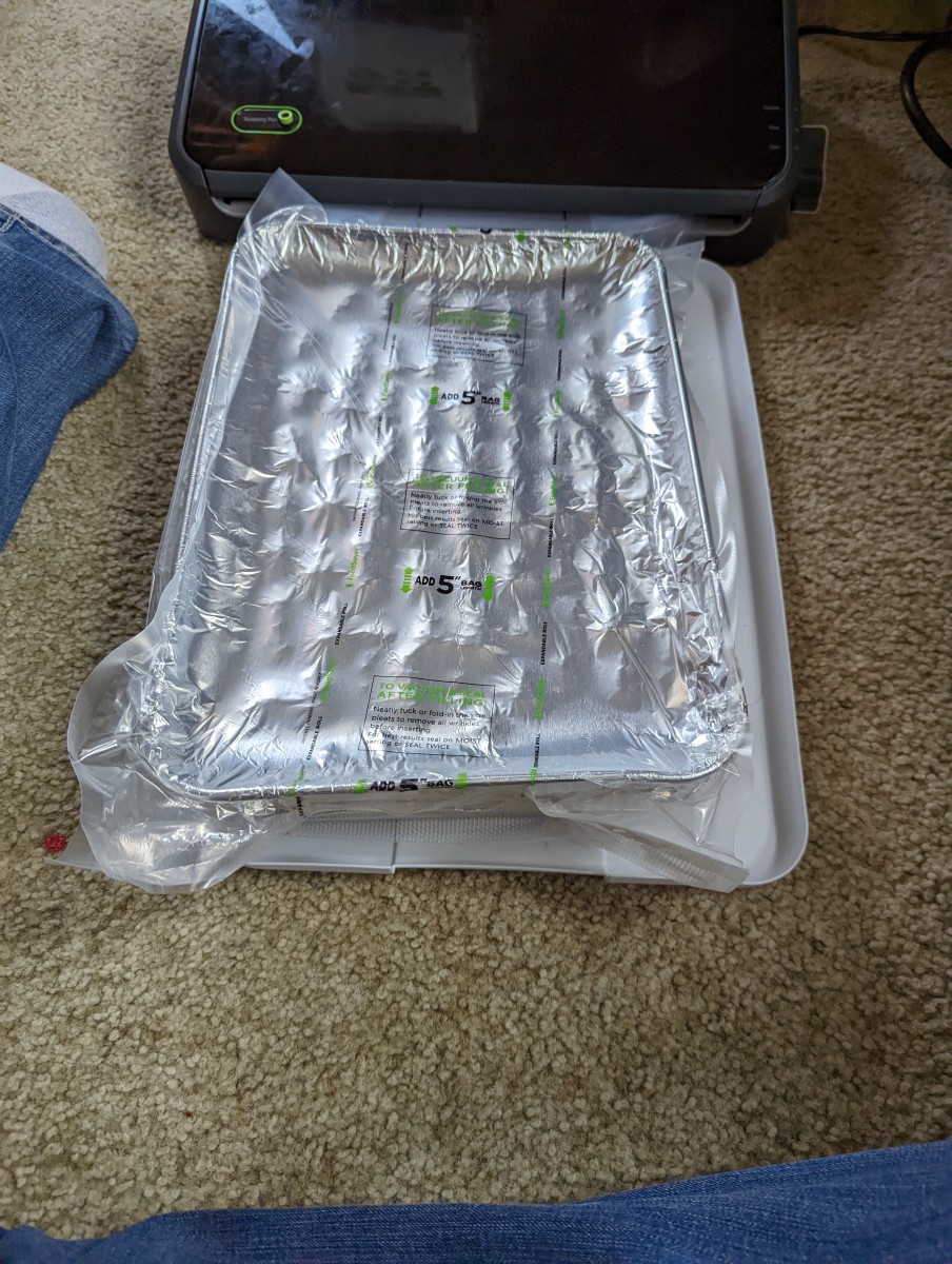 Food Saver - Using Expandable Bag to Freeze Entire Tater Tot