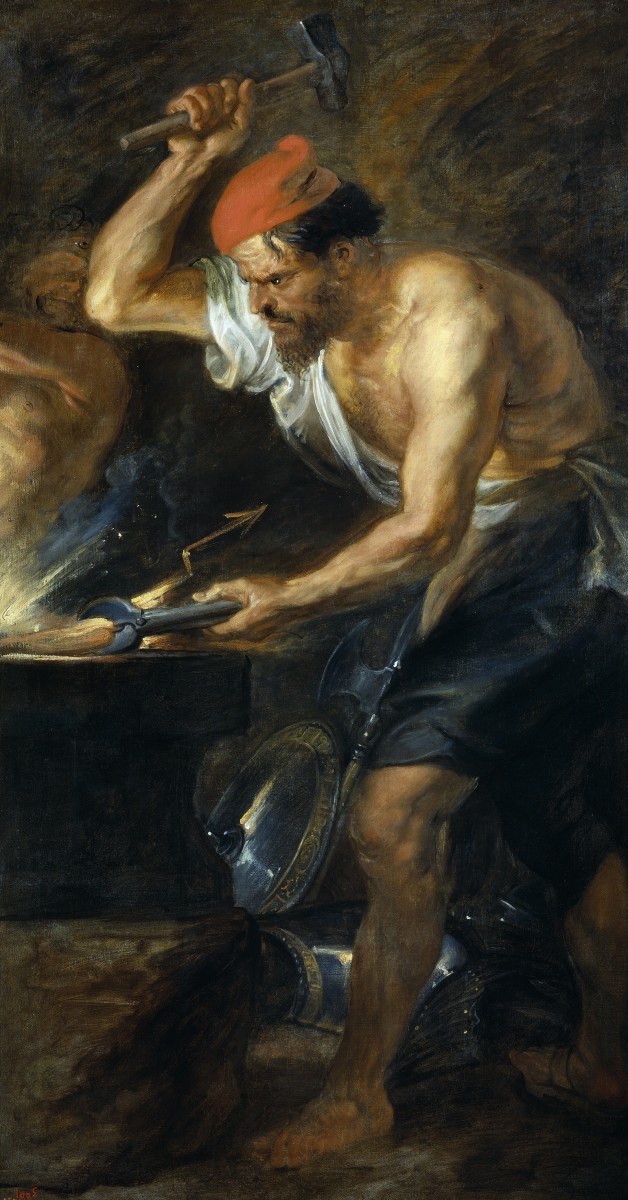 Vulcan forging the Thunderbolts of Jupiter. Peter Paul Rubens (1577-1640). Museo del Prado. Photo by Dodo