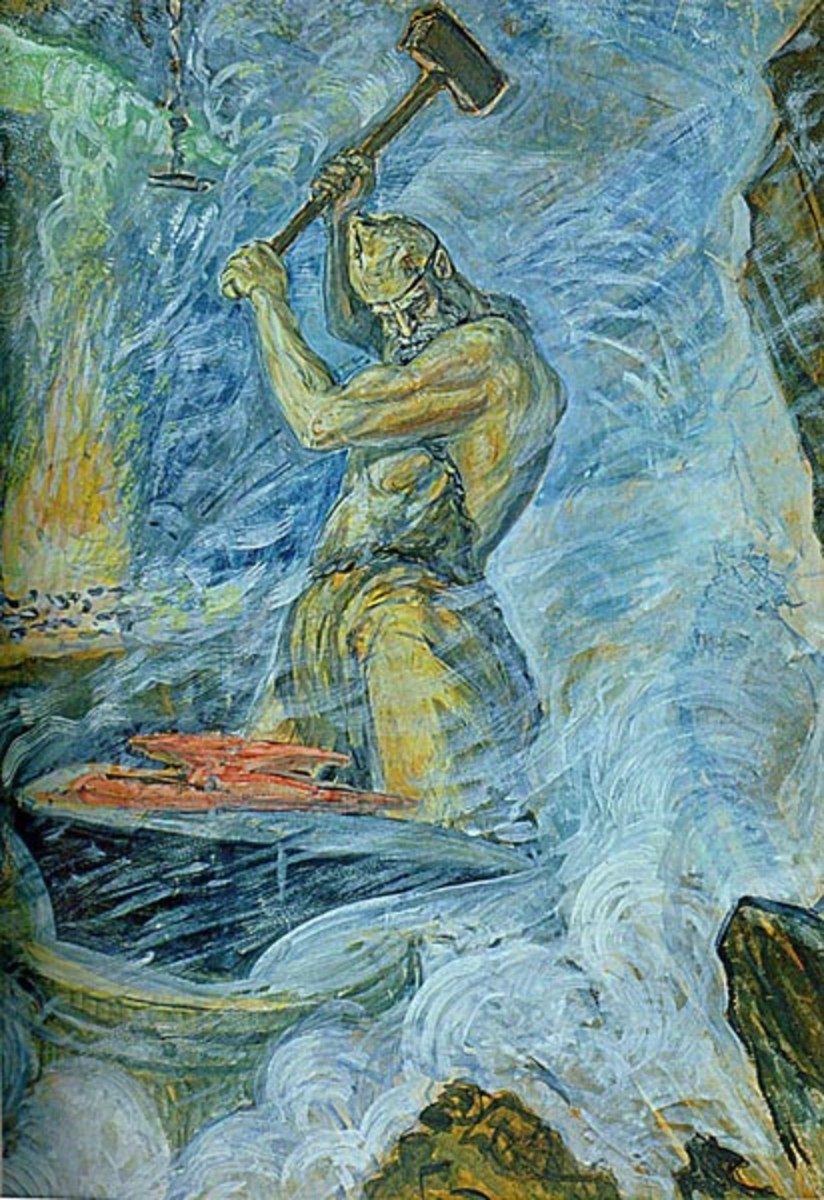 Kurdalægon. Makharbek Tuganov (1881–1952). Illustration for the Nart sagas