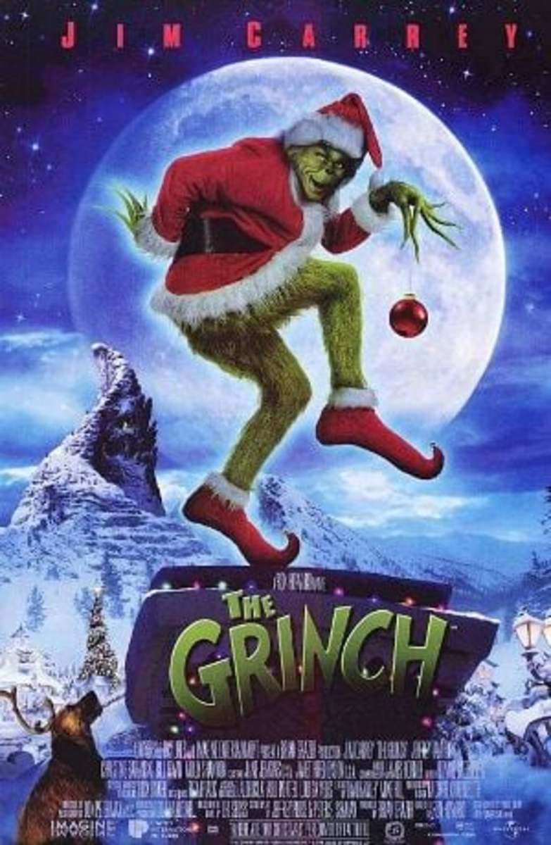 The theatrical poster for Dr. Seuss' How the Grinch Stole Christmas. Not seen as a very good movie by some.