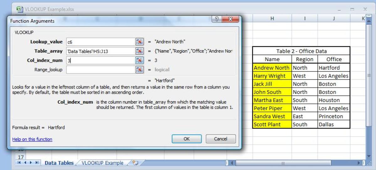 How do you use Microsoft Excel VLOOKUP? - HubPages