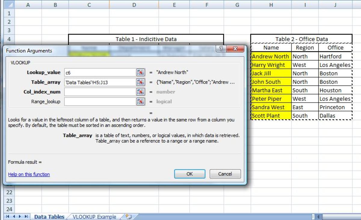 How do you use Microsoft Excel VLOOKUP? - HubPages