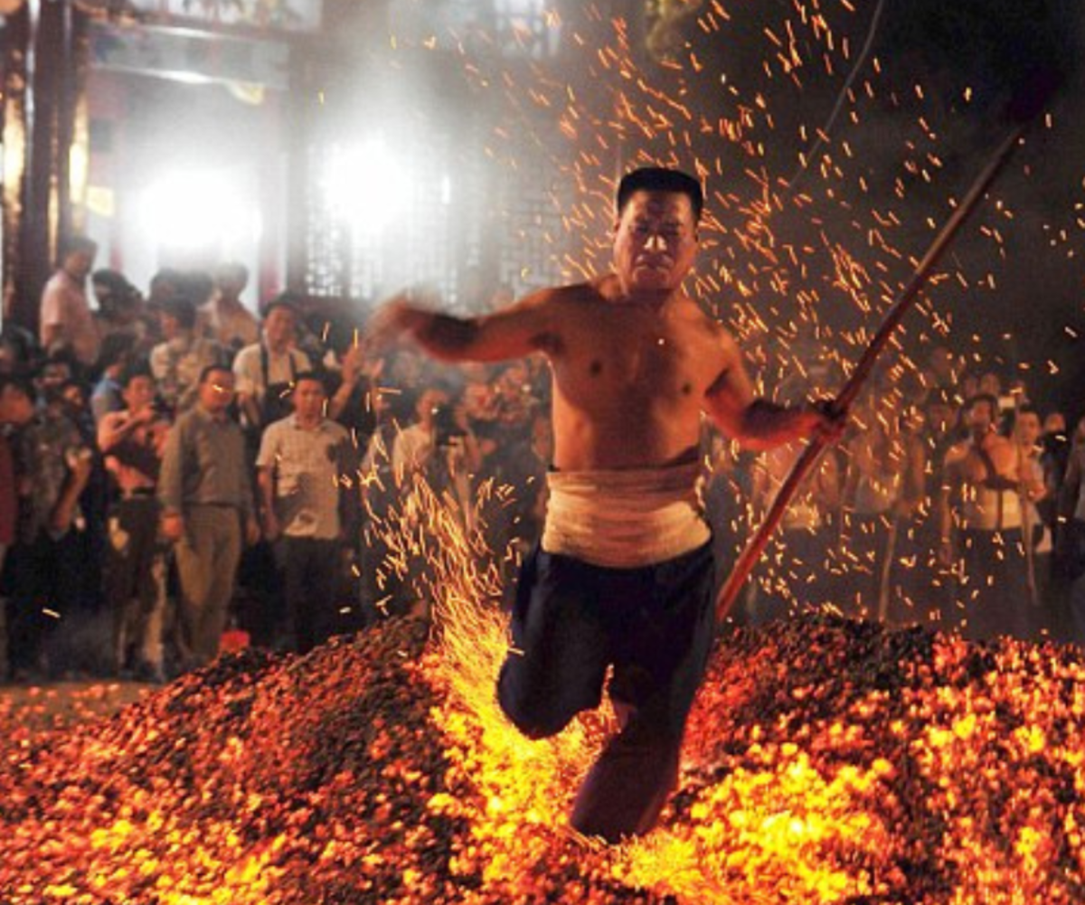 Walking Over Fire in China