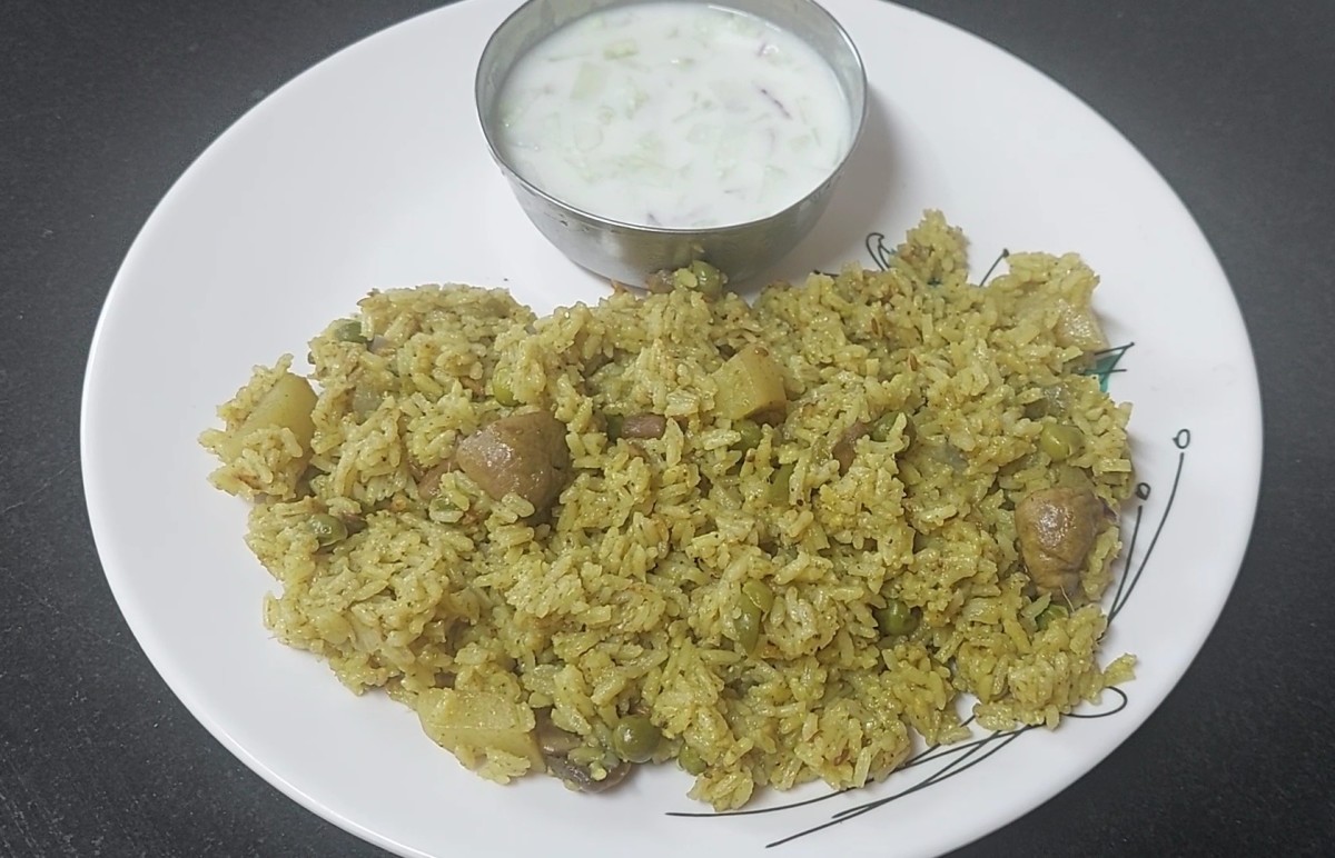 One-Pot Mushroom Biriyani Recipe (Indian Mixed Rice)