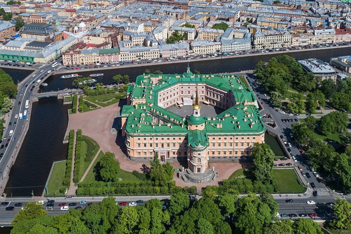 The Mikhailovsky Palace, St. Petersburg. Tsar Paul I was assassinated here on 23rd March 1801.