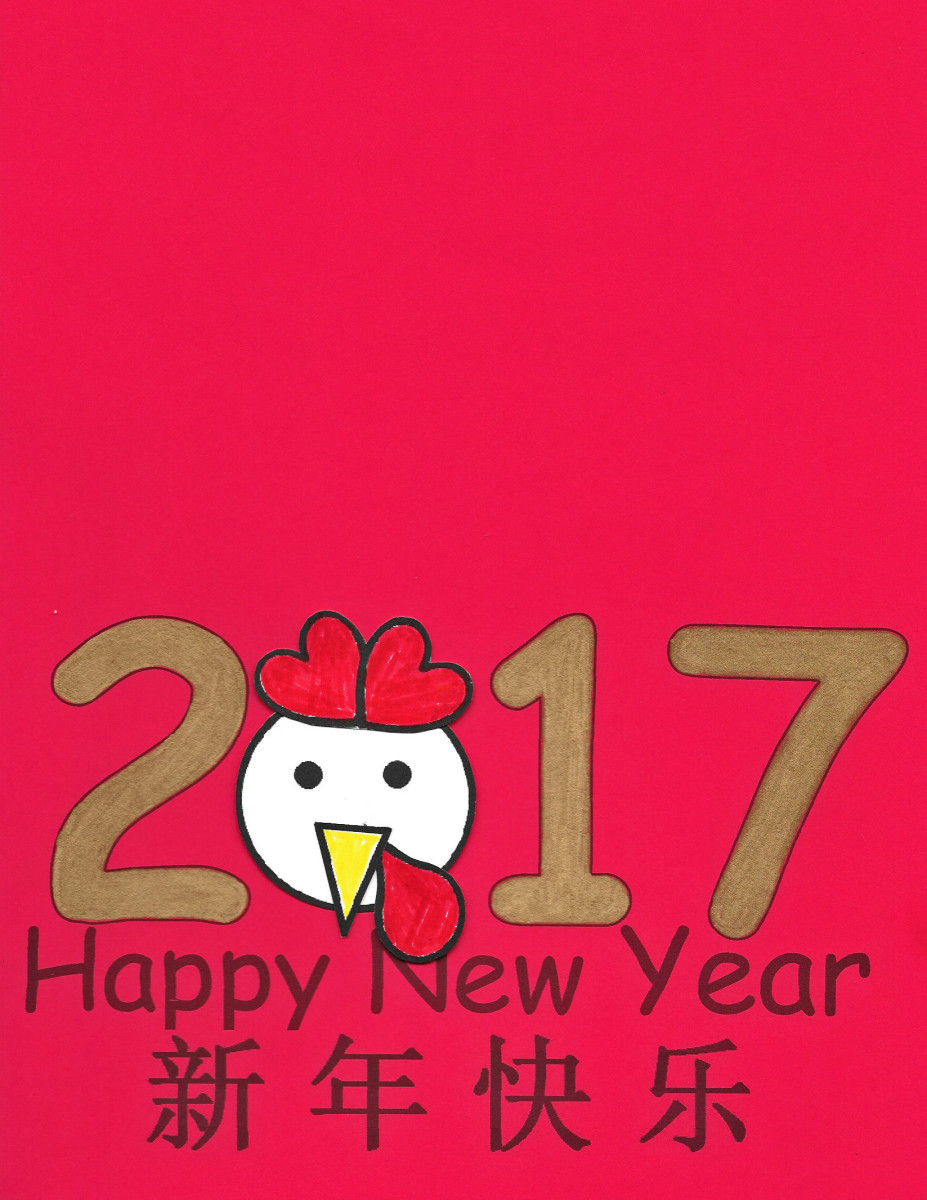 Printable Chinese New Year Rooster Greeting Cards: Kid Crafts for Year ...