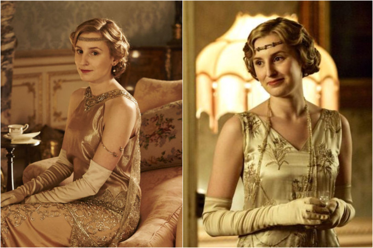 knee length dresses for ladies Edith Victorian Gown in Ivory