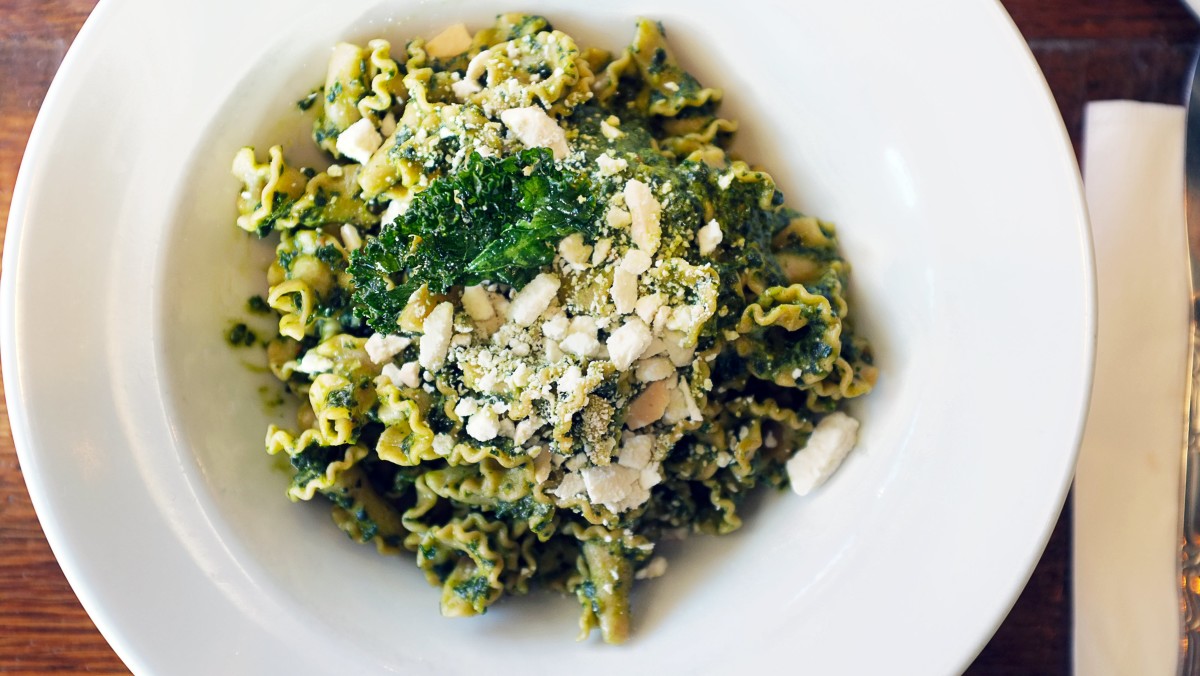 Pesto Genovese with Toasted Pine Nuts and Parmesan Cheese