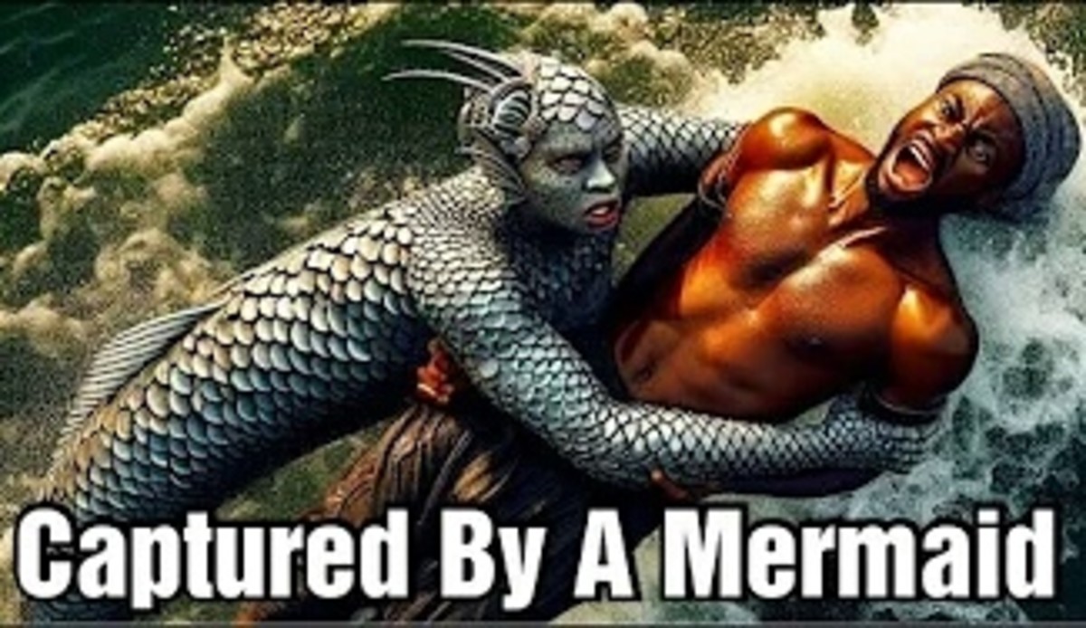 Angry Mermaid Captures a Fisherman: A True Story