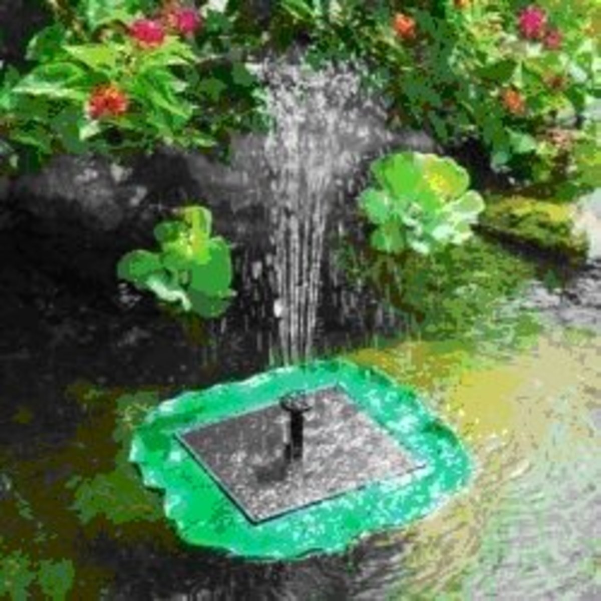 Create a Pond Adding Floating Solar and Water Fountains for Your Garden