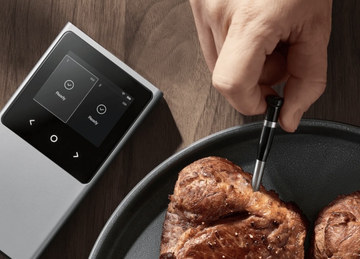 The Typhur Sync Wireless Thermometer Takes A Food’s Temperature