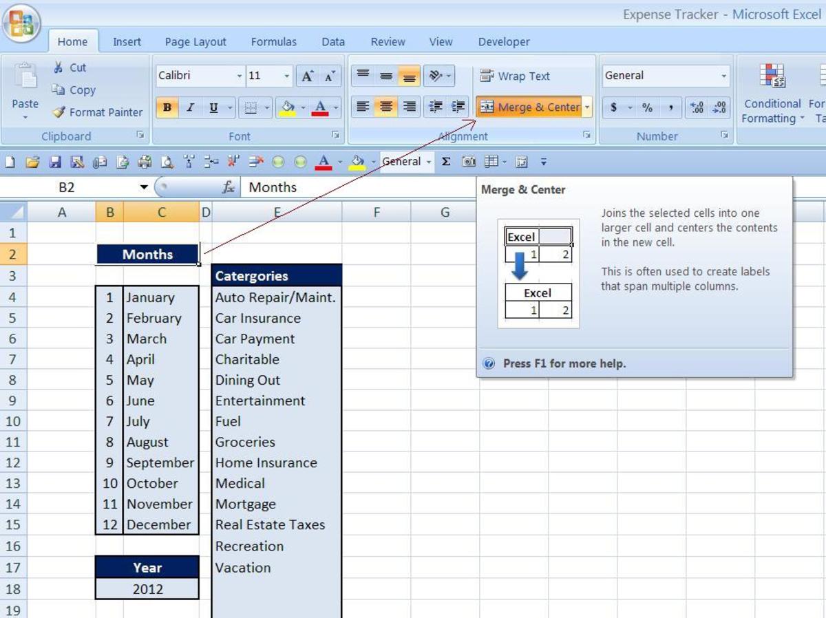 How to Make a Spreadsheet to Keep Track of Expenses - HubPages