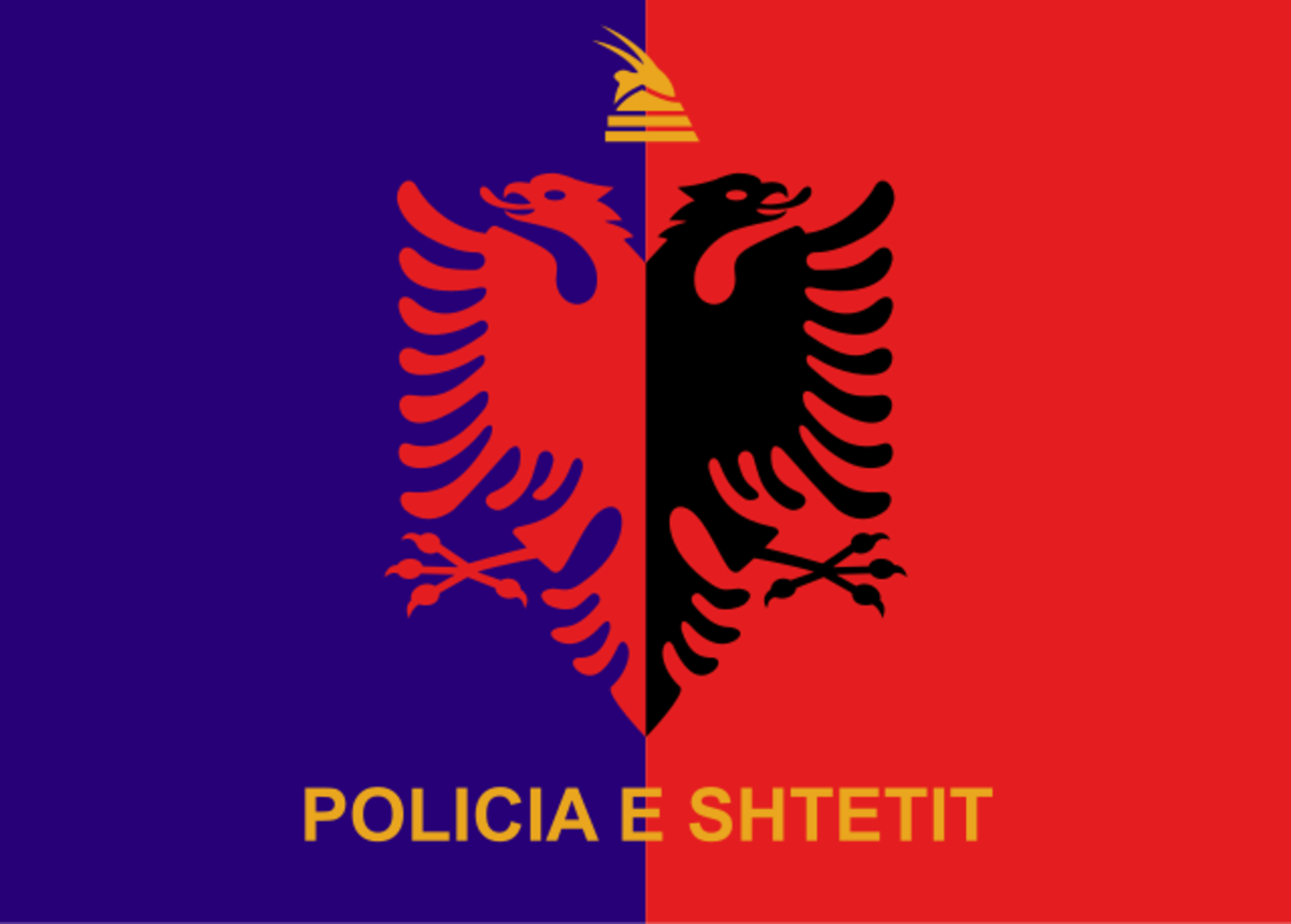 Flag of Albanian State Police