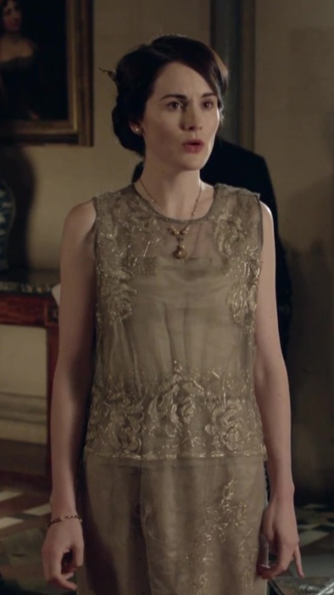 open lace back dress Downton Abbey Dress – Miss Patina main image 0