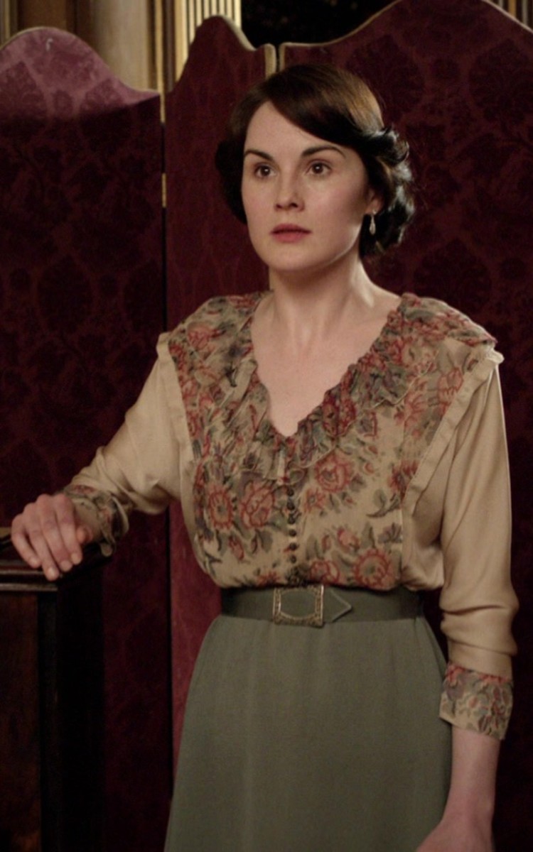 Downton Abbey Lady Mary Crawley Women Dress Carnival Halloween Cosplay Costume