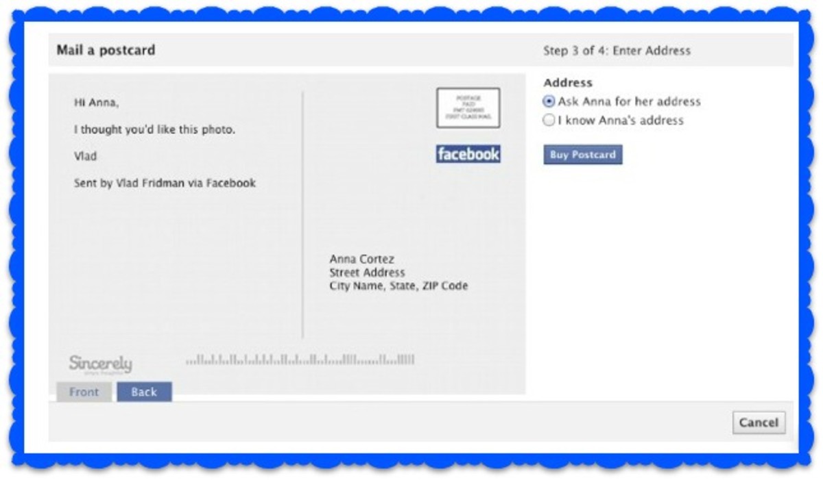 Facebook Photos Mail a Postcard HubPages