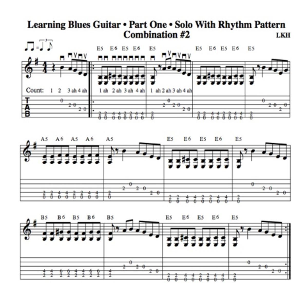 Learning Blues Guitar • Chapter One • Lorne K. Hemmerling