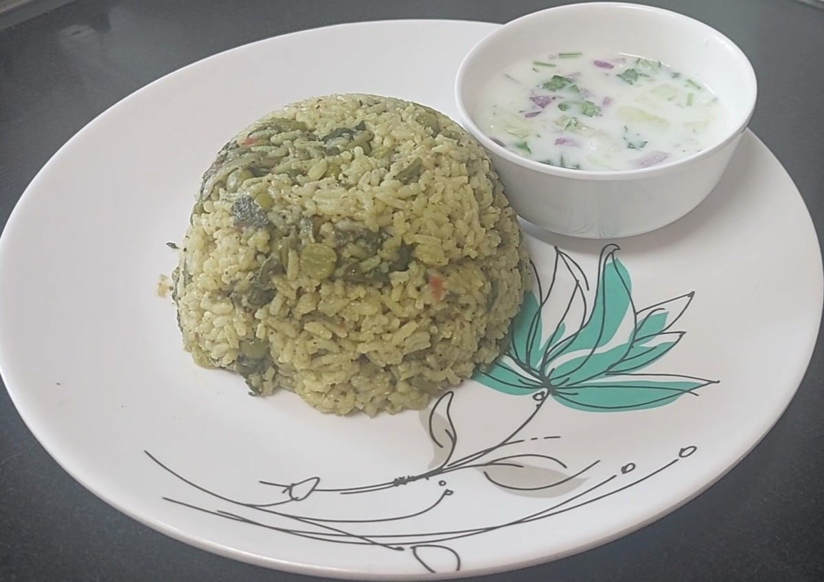 Palak Pulao: One-Pot Spinach and Rice Recipe