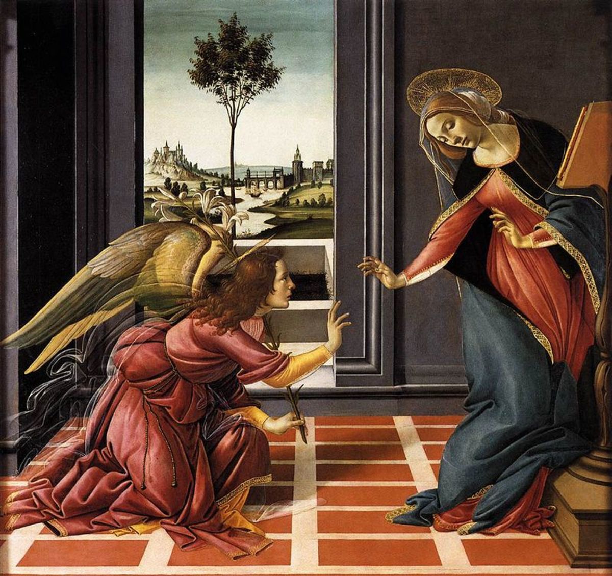 Analysis on : Annunciation by Sandro Botticelli