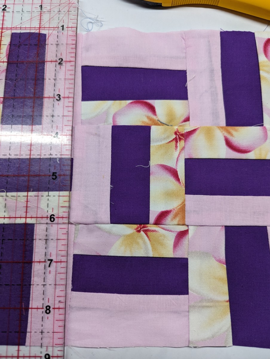 Quilting - How to Make a Rail Fence Square