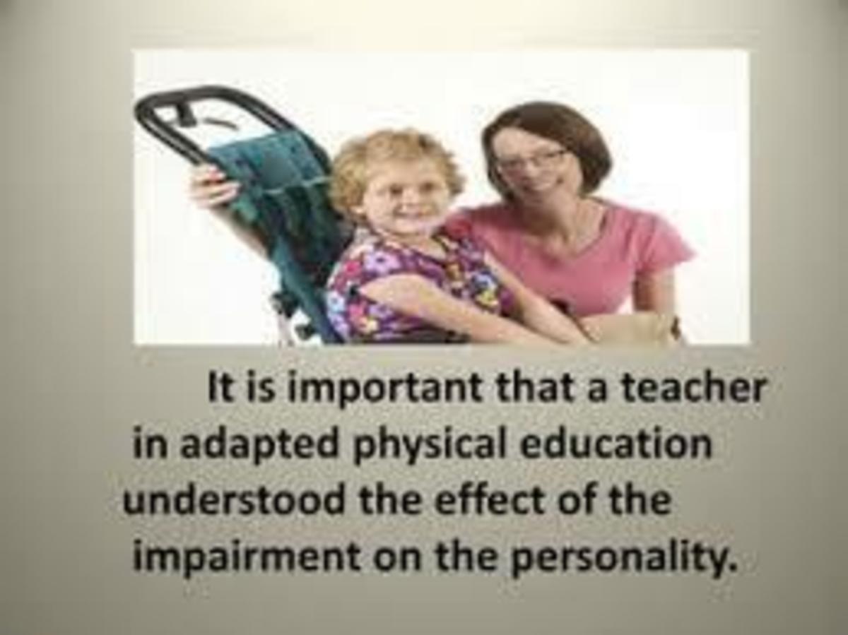 My Personal Reasons and Experiences for Believing Having a Separate APE Teacher at Each School Is so Helpful Part A
