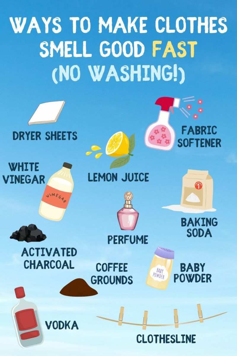 Keep these common household items in stock, and you'll always have a quick way to freshen your clothes without washing them!