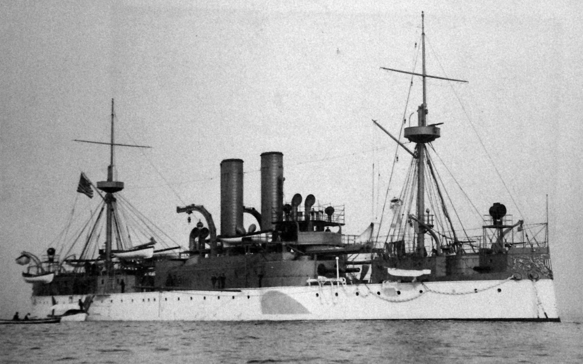 The USS Maine in 1898.